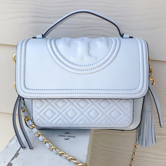 ❗️SOLD❗️Tory Burch Fleming Satchel Seltzer - Picture 8 of 8